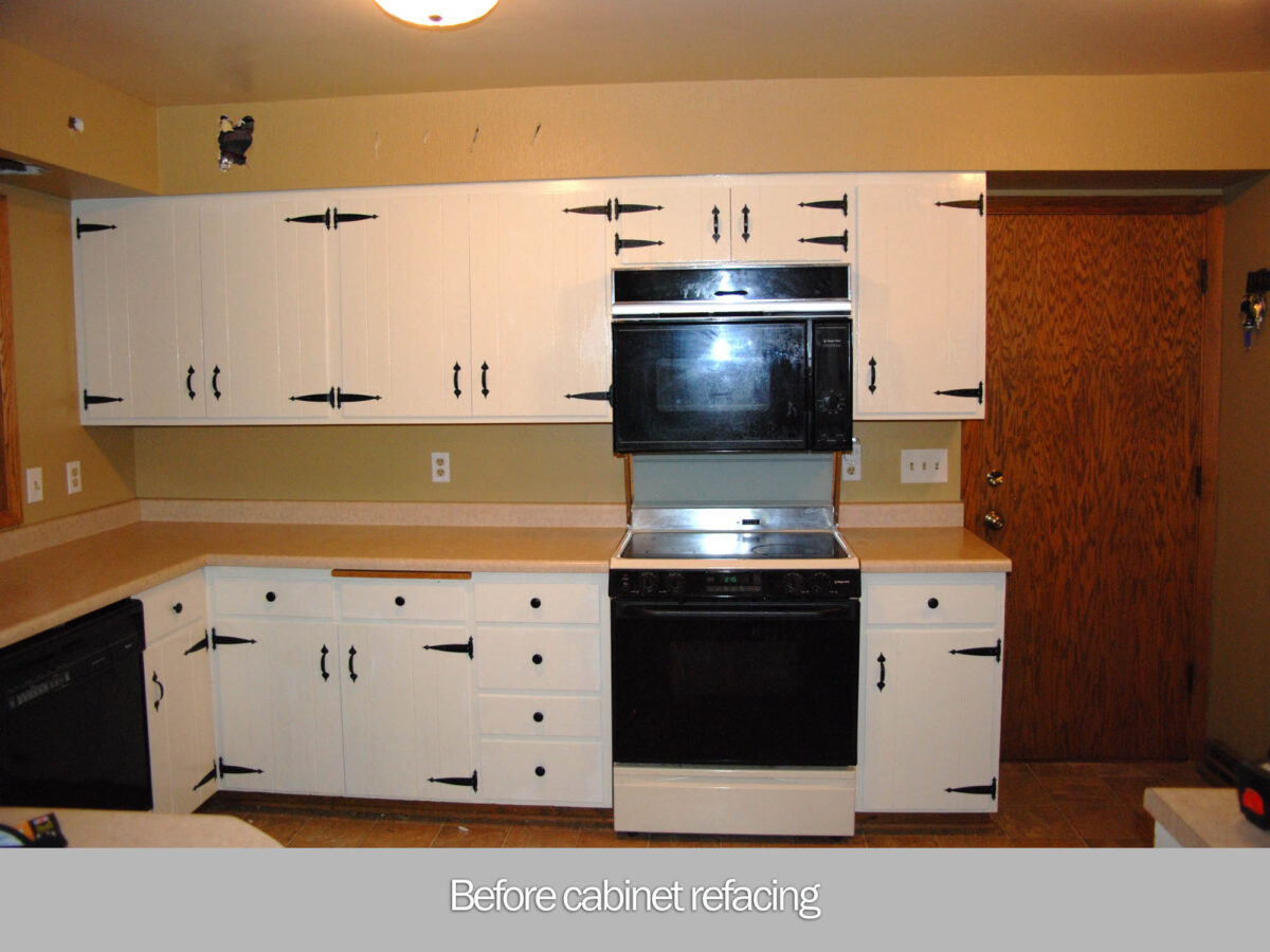 View The New Cabinets In This Refaced Kitchen Showplace Cabinetry   Dramatic Change Before Kitchen Cabinet View1 